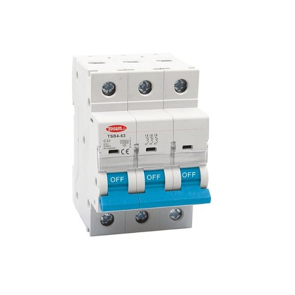 Disjoncteur Miniature TSB3-63 3P C63 TOSUN