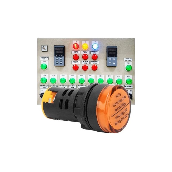Voyant LED Jaune 16MM -...